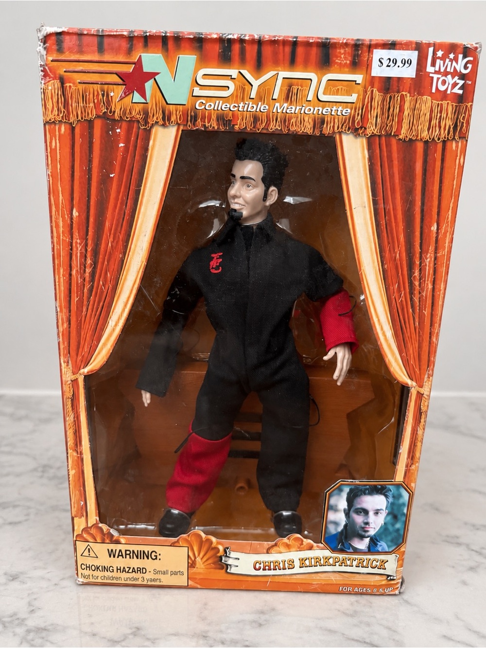 NSYNC Chris Kirkpatrick Collectible Marionette Doll – Living Toyz 2000 Vintage